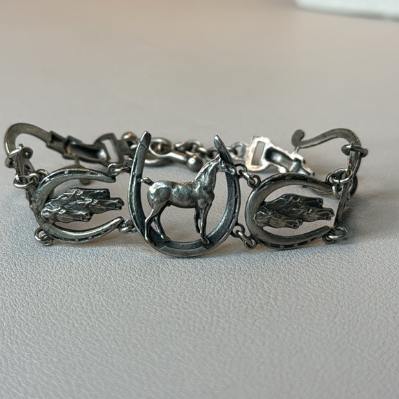 Jewelry - Antique horse bracelet (not my design) 7” long